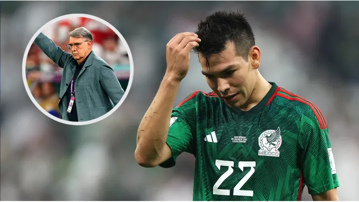 Hirving Lozano, a fondo contra Gerardo Martino.
