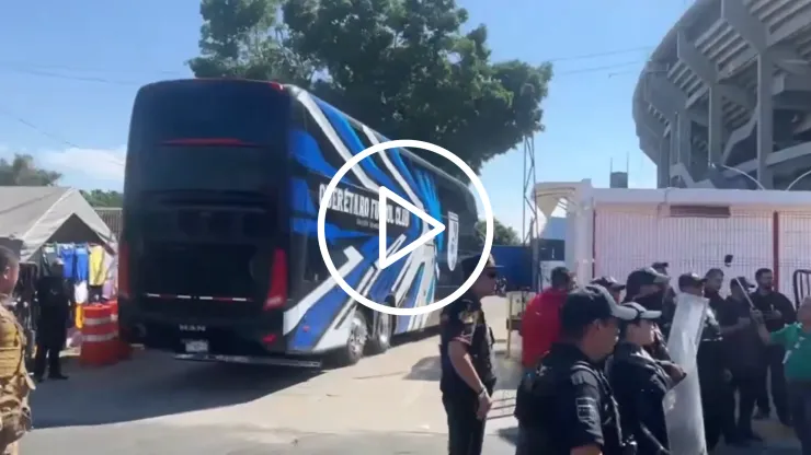 Un aficionado del Atlas detenido por agredir al camión del Querétaro
