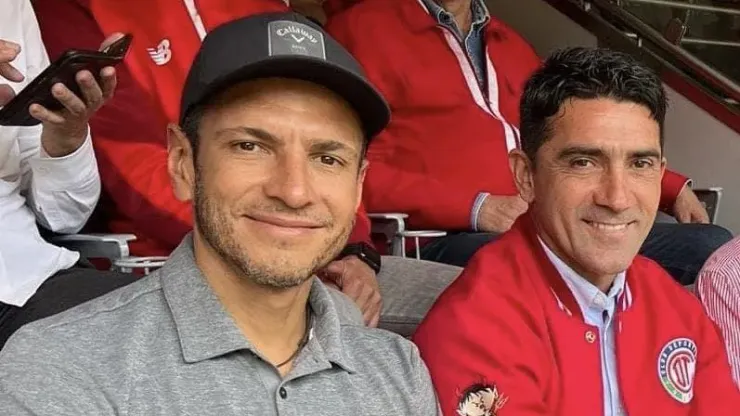 Jaime Lozano, en las gradas del Estadio Nemesio Díez.
