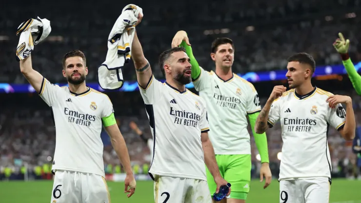 Los jugadores de Real Madrid son pura alegría.
