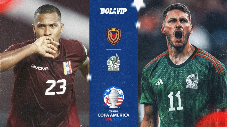 Venezuela y México se miden por la Jornada 2 del Grupo B.
