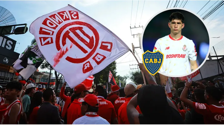 La burla de la afición de Toluca a Boca por Belmonte.
