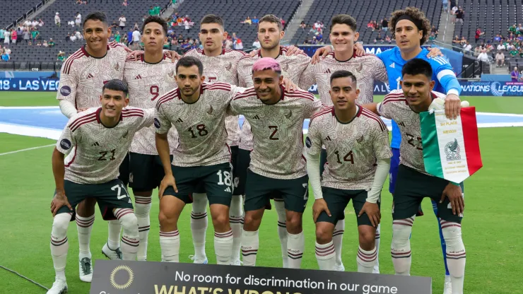 La alineación de México previo a la Copa América.
