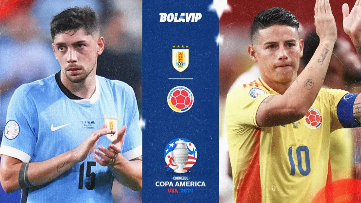 Uruguay y Colombia, mano a mano por la clasificación.
