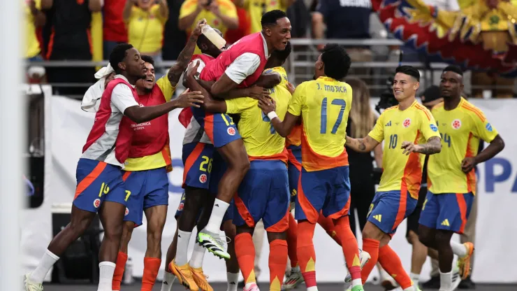 Los jugadores de Colombia, son pura alegría.
