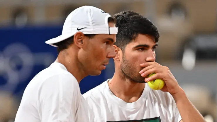 La pareja de dobles de Carlos Alcaraz y Rafael Nadal juega este sábado
