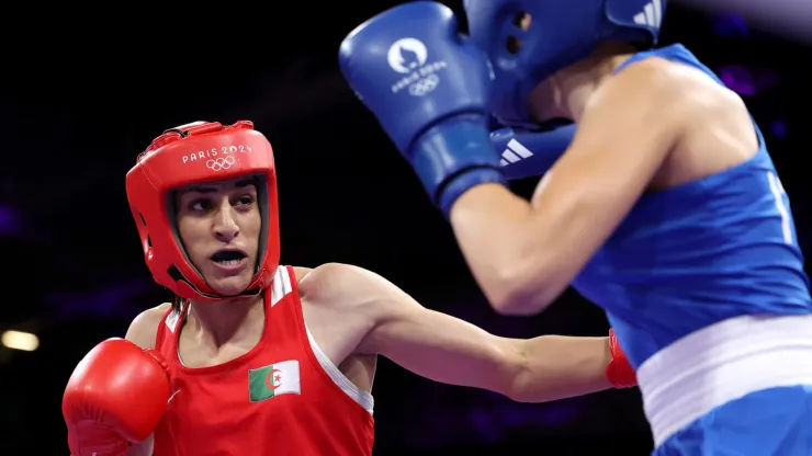  Imane Khelif, la boxeadora argelina acusada de no pasar las pruebas de género.
