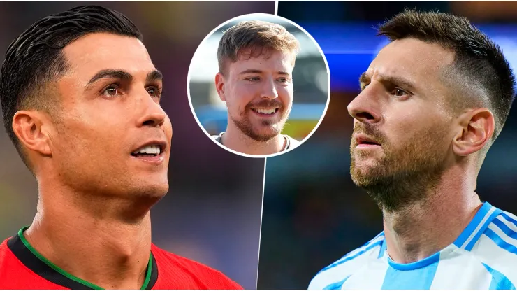 ¿Messi o Cristiano Ronaldo? MrBeast, el youtuber más famoso del mundo, eligió al mejor de la historia
