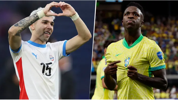 Julio Enciso y Vincius Júnior, apuntados a ser las figuras del juego entre Paraguay y Brasil
