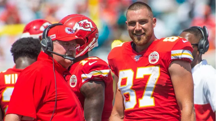 Andy Reid y Travis Kelce quieren seguir ganando con los Chiefs
