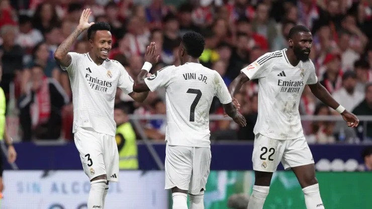 Los jugadores de Real Madrid, a puro festejo.
