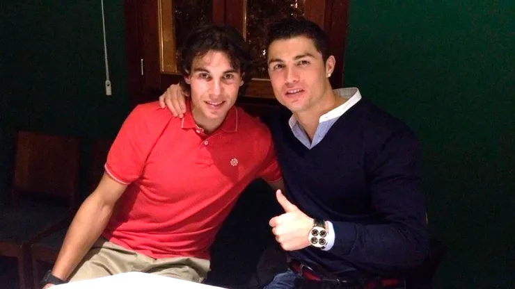 Rafael Nadal junto a Cristiano Ronaldo
