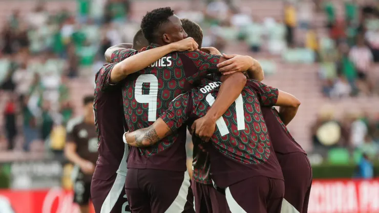 Los jugadores de México, a puro festejo.
