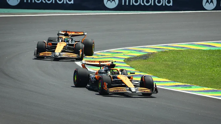 Oscar Piastri y Lando Norris en el GP de Brasil 2024
