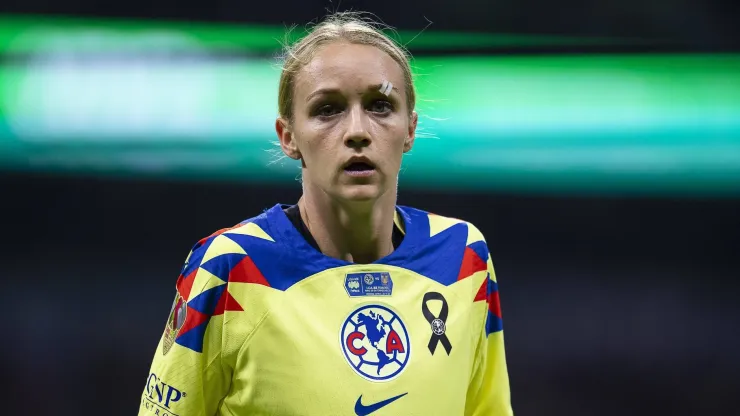 Sarah Luebbert es una de las jugadoras destacadas del Club América Femenil.
