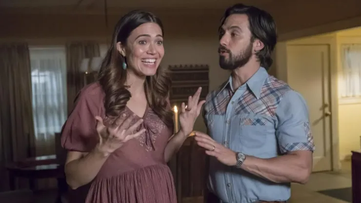 Mandy Moore and Milo Ventimiglia in "This Is Us" 
