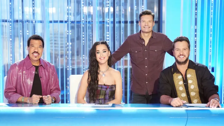 Lionel Richie, Katy Perry, Ryan Seacrest and Luke Bryan
