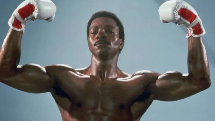 Carl Weathers as Apollo Creed in Rocky. 
