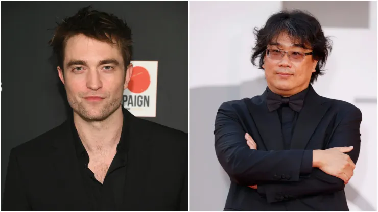 L-R: Robert Pattinson and Bong Jon-hoo
