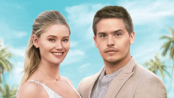 Dylan Sprouse and Virginia Gardner in Beautiful Wedding.
