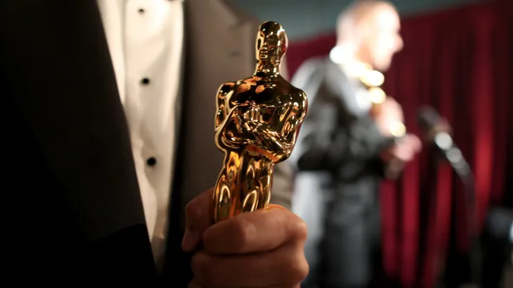 An Oscar statue backstage at the 88th Annual Academy Awards at Dolby Theatre on February 28, 2016. 
