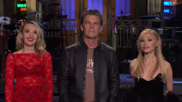  Josh Brolin and Ariana Grande for SNL.
