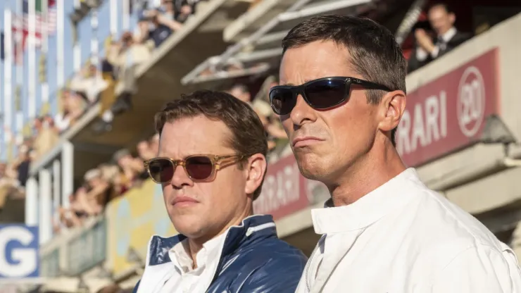 Christian Bale and Matt Damon in Ford v Ferrari.
