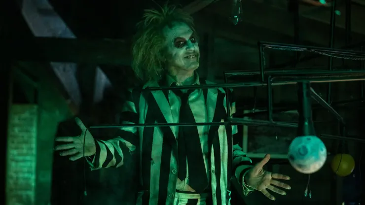 Michael Keaton in Beetlejuice Beetlejuice.
