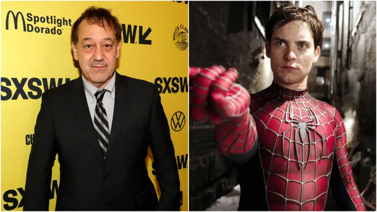 Sam Raimi and Tobey Maguire
