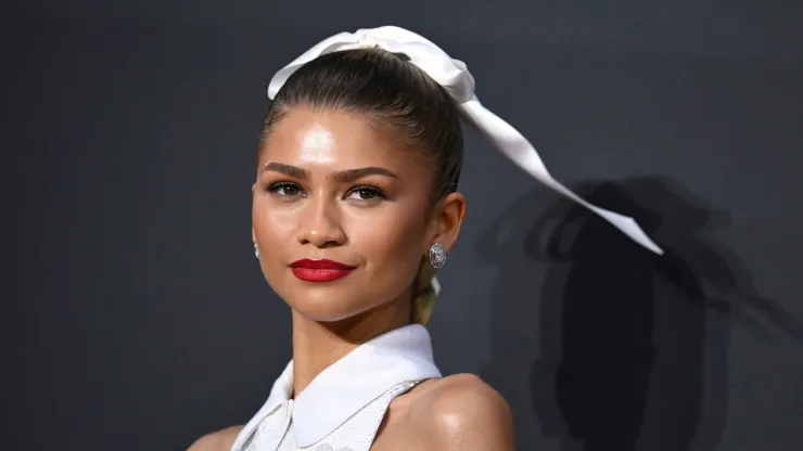 Zendaya attend the "Challengers" UK premiere in April 2024 
