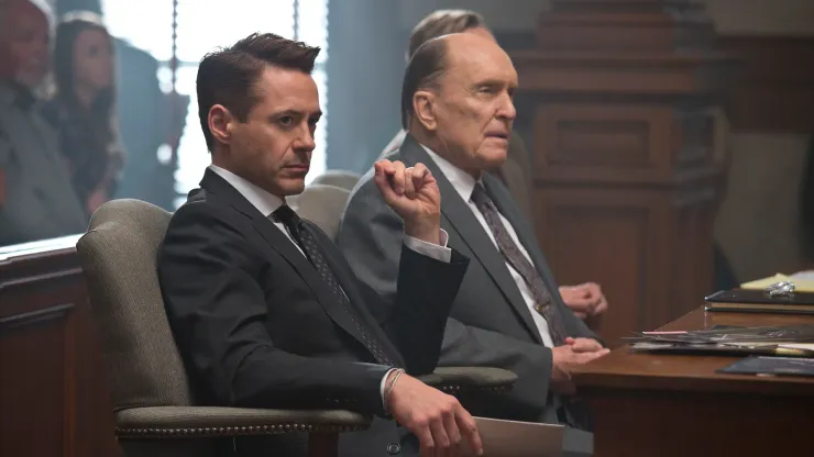 Robert Downey Jr. and Robert Duvall in The Judge.
