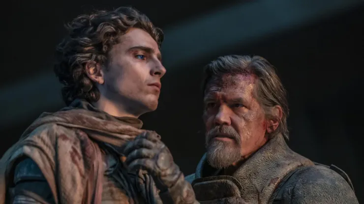 Timothée Chalamet and Josh Brolin in 'Dune Part II' 
