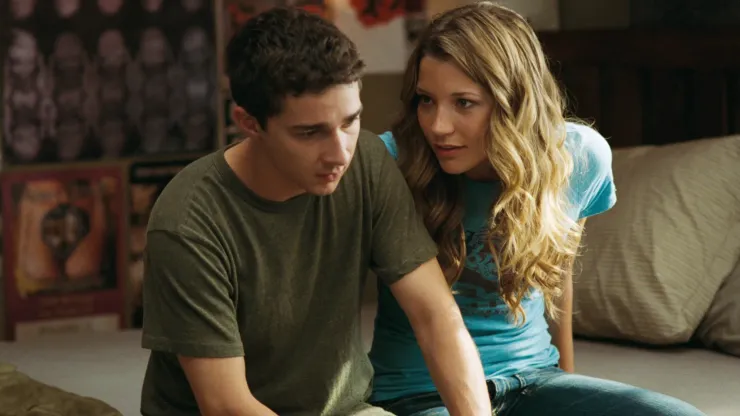 Shia LaBeouf and Sarah Roemer in Disturbia.
