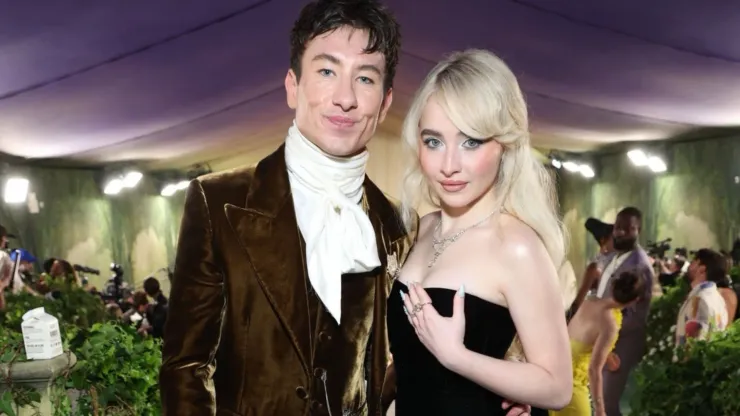 Sabrina Carpenter and Barry Keoghan at the Met Gala 2024.
