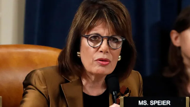 Jackie Speier U.S. Rep. Jackie Speier (D-CA) questions Jennifer Williams, adviser to Vice President Mike Pence for European and Russian Affairs, and Lt. Col. Alexander Vindman, National Security Council Director for European Affairs, during a hearing before the House Intelligence Committee in the Longworth House Office Building on Capitol Hill November 19, 2019 in Washington, DC. 
