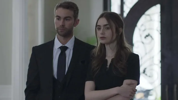 Chace Crawford and Lily Collins in "Inheritance" 
