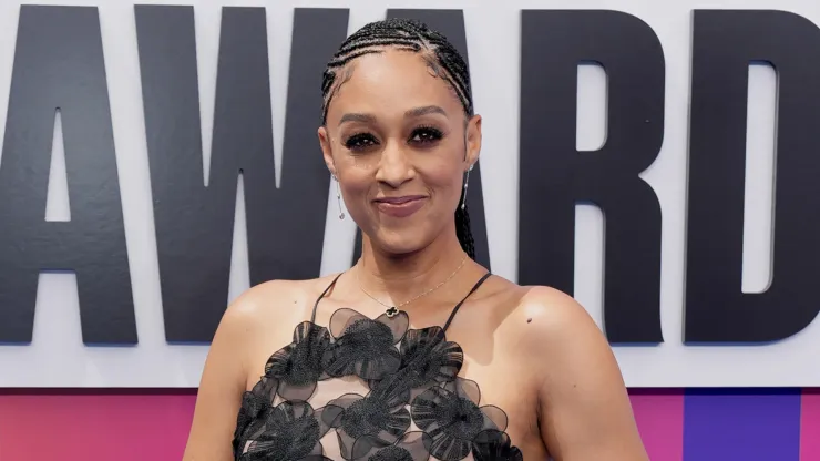 Tia Mowry attends the 2024 BET Awards at Peacock Theater on June 30, 2024 in Los Angeles, California. 
