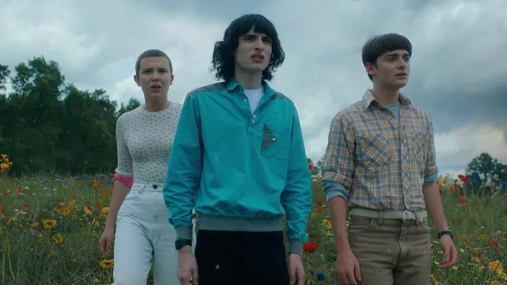 Millie Bobby Brown, Finn Wolfhard and Noah Schnapp
