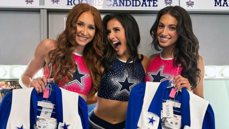 Dallas Cowboys Cheerleaders Charly, Reese and Kelly in 2024.
