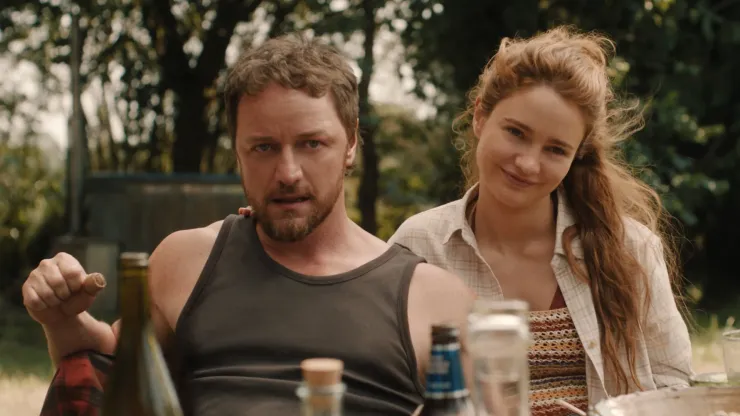 James McAvoy and Aisling Franciosi in Speak No Evil.
