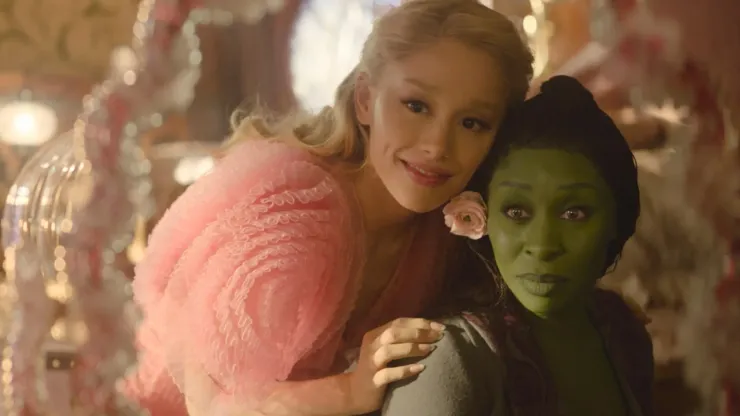 Ariana Grande and Cynthia Erivo in Wicked.
