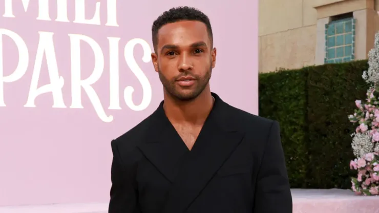 Lucien Laviscount attends the Emily In Paris Season 4 Part 1 LA Premiere at The Egyptian Theatre Hollywood on August 14, 2024.
