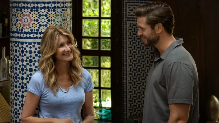 Laura Dern and Liam Hemsworth in Lonely Planet.
