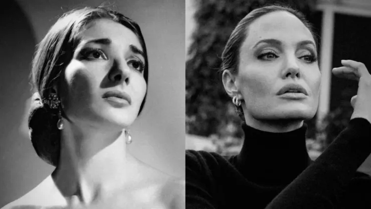 Maria Callas and Angelina Jolie.
