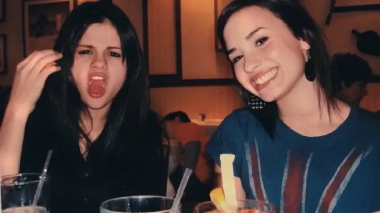 A photo of Demi Lovato and Selena Gomez in Demi’s new documentary "Child Star".
