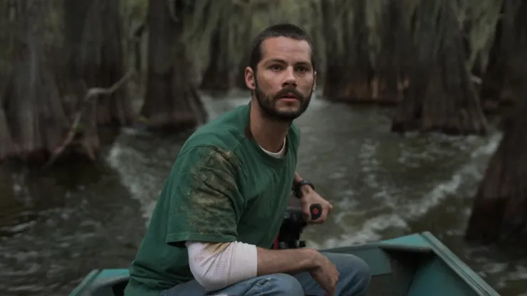 Dylan O'Brien in Caddo Lake.
