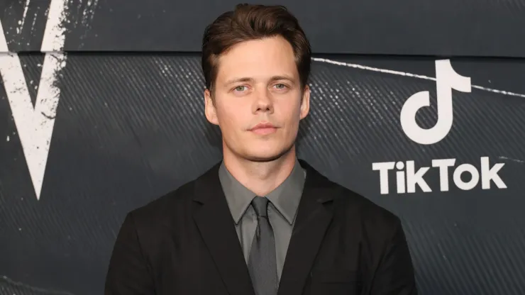 Bill Skarsgård attends the world premiere of "The Crow" at Village East by Angelika on August 20, 2024.
