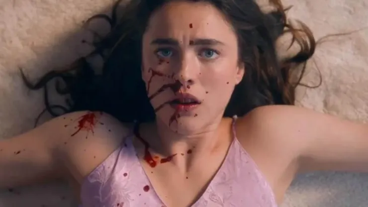 Margaret Qualley in "The Substance".
