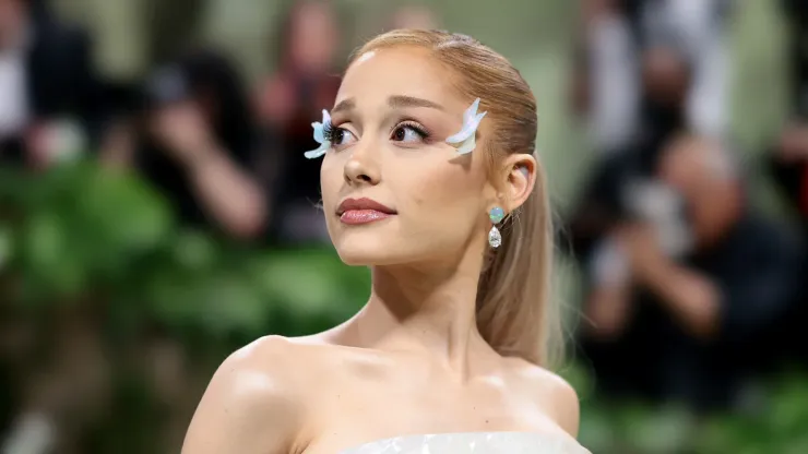 Ariana Grande attends The 2024 Met Gala Celebrating "Sleeping Beauties: Reawakening Fashion" at The Metropolitan Museum of Art on May 06, 2024 in New York City. 
