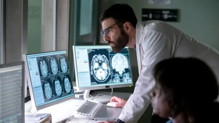 Zachary Quinto in Brilliant Minds.
